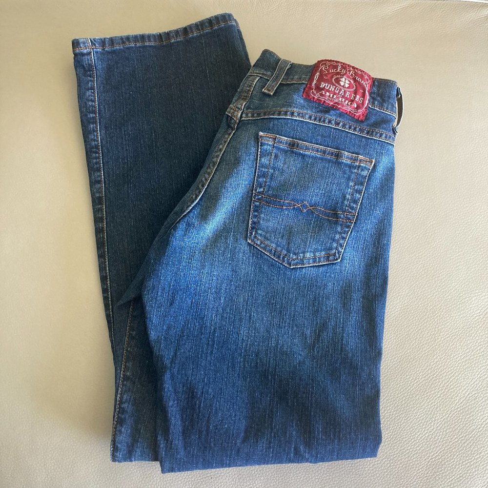 LUCKY BRAND Dungarees Classic Fit Regular Length Blue Jeans Women's Size 28